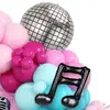 Set de Globos de Látex Temática Disco Transfronterizo Paquete de Globos Retro de los 80s 90s Decoración de Escena de Radio