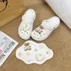 2025 Nueva Moda Oso Corazón Peludo Hebilla para Zapatos Accesorios para Zuecos Joyería Removible DIY Flor de Zapato Hebilla