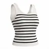 Camiseta sin mangas deportiva a rayas para adelgazar, nueva para otoño e invierno, capa base para fitness y yoga, se puede usar como prenda interior o exterior, top sin mangas para mujer