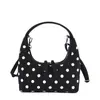 Bolsa de mano estilo coreano con lunares inspirada en la universidad para mujer, nueva colección otoño 2026, moderna y versátil, gran capacidad, bolso de hombro