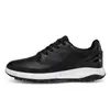 Zapatos Casuales de Cuero para Hombre Otoño Nuevo Negocios Todo Negro Zapatos Deportivos para Viajar Suela Suave Zapatos Oficiales Derby con Cordones