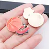 Accesorios para Joyería DIY Aleación de Esmalte Raqueta Deportiva Palo de Billar Guantes de Boxeo Colgante Pulsera Collar Llavero Colgante