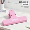 Nuevo clip magnético de cola larga para cuenta manual color macarrón plástico clip magnético para cuenta manual columpio estudiante Clip para facturas y papeles de examen