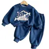 Nuevo Conjunto de Manga Larga para Bebés Niñas de Principios de Otoño, Sudadera con Capucha y Lazo con Pantalón Jogger, Conjunto de Dos Piezas Versátil y Elegante para Niños Pequeños y Niños Pequeños