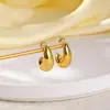 Pendientes Retro de Gota de Esmalte con Forma de Gota Transfronterizos Europeos y Americanos para Mujer Pendientes de Moda Nuevos Pendientes Chapados en Cobre Plateado Oro de 18K