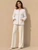Novo Casaco de Lã Clássico Heying Outono/Inverno 2026 Estilo Chanel, Jaqueta de Lã Dupla Face com Gola Redonda para Senhoras Elegantes