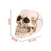 Cráneo de Esqueleto Adornos para el Hogar Artesanía de Cráneo de Resina Accesorios Completos de Halloween Molde Médico Esqueleto