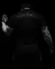 Roupas Fitness Masculinas 2026 Manga Curta Esportiva Fitness Meia-Calça de Secagem Rápida