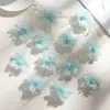 Flores de Tecido Tridimensionais de Organza, Flores Artificiais para Acessórios de Cabelo Artesanais DIY, Materiais para Grampos, Roupas, Enfeites de Flor para Chapéu de Palha