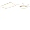 Luz de Techo LED de Lujo Atmosférico de Espectro Completo para Sala de Estar Principal Modelo Nuevo 2026 Rectangular Moderno Simple Luminarias de Iluminación Zhongshan