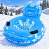 Venta caliente transfronteriza centro de esquí de invierno material de PVC inflable con asas en ambos lados anillo de esquí de juguete