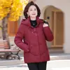 2026 Ano do Cavalo Benmingnian Inverno da Mãe Novo Estilo Chinês Jaqueta de Algodão com Penas Inverno Mulheres Idosas Avó Roupas de Exterior Estilo Chinês