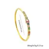 Distrito de Lu Pulseira de Cobre Colorida com Zircônia Inlaid Cruzada Feminina Estilo Ins Nicho Europeu e Americano Pulseira de Design Avançado Atacado