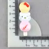 Panda Crema de Fresa Pegamento Accesorios Paleta Hawthorn Confitado Animal de Dibujos Oso Osito Funda para Teléfono Imán para Refrigerador DIY