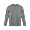 Ropa interior térmica cálida para mujer, forrada de forro polar, engrosada, cuello semi-alto, top de otoño, invierno, protección contra el frío, cuello medio-alto, capa base de manga larga, tejido de punto