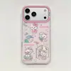 Funda Yi Nueva Luz Cara Diamante Gato KT Aplicable a iPhone 17promax Funda de Teléfono Apple 16 Linda 15 Coreana 14