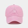 Ins Nueva gorra bordada de amor viejo para lavar para mujer verano cara pequeña gorra de béisbol de copa suave retro sombrero masculino