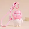 Chaveiro Cachorro Chef Desenho Animado Ovo Frito Avental Boneco Pingente Decoração de Mochila de Menina Presente Criativo Pequeno Atacado