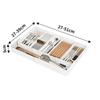 Caja de Almacenamiento Retráctil para Cajón de Cocina Uso en Gabinete Profundo Interior del Cajón Bandeja de Plástico Extraíble Organizador de Caja con Divisor Retráctil