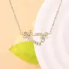 Collar de Cadena para Clavícula de Caballo con Microincrustaciones de Circonita Estilo Coreano para Mujer Venta Caliente Transfronteriza Collar Mismo Estilo que Celebridad de Internet