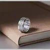 Anel de Mantra de Seis Caracteres para Homens, Dominador e Personalizado, Anel Único Rotativo Retrô, Anel de Dedo da Moda, Venda Direta da Fábrica
