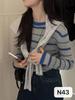 Estilo Coreano Simple y Relajado Otoño e Invierno Nuevo Ajustado Versátil Ropa Interior Tejido de Lana de Alta Gama Top Versátil Ropa de Mujer Fábrica