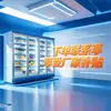 Vitrina para Salmón Noruego Mariscos Acuáticos Sashimi Conservación Fresca Congelación Comercial Enfriado por Aire Sashimi Cocina Japonesa Refrigerador