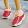 Pantuflas de algodón de invierno 2023 para hombre, talón de bolsa, impermeables, cálidas, de suela gruesa, forradas de vellón, para interior, de cuero, zapatos de algodón para el hogar, zapatos de felpa para mujer