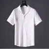 Traje Deportivo Casual Plegado de Lujo Ligero para Hombre Primavera y Verano, Ligero, Transpirable, Moderno, de Manga Corta, Pantalón Largo, Conjunto de Dos Piezas