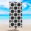 Toalla de playa absorbente de secado rápido con estampado de microfibra, toalla de playa de terciopelo de doble cara, chal protector solar para natación en la playa, venta al por mayor