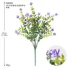 Centenas de Buquês Artificiais de Eucalipto Populares para Pátios Externos e Jardins, Arranjos Florais, Decoração Suave, Paisagismo, Plantas Verdes Simuladas, Flores Artificiais