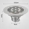 Desagüe de Piso Anti-Olor y Anti-Insectos, Doble Propósito para Baño y Lavadora, Desagüe Redondo de Acero Inoxidable Antiderrames Estilo Antiguo, Modificación Estilo Antiguo