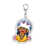 Diseño en Capas Llavero Acrílico de una Pieza Doble Cara Luffy Periférico de Anime Colgante para Mochila En Stock para Dropshipping