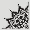 Papel de Parede Stencil DIY Piso Móveis Parede Pintura Modelo Vazio Renda Régua