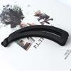 Pinza para el cabello grande vertical esmerilada de plátano coleta simple para niñas después del viaje venta al por mayor