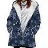 [Processamento Personalizado] Trench Coat Feminino de Comprimento Médio Transfronteiriço, Corta-vento com Forro de Fleece, Casaco Estampado para Aliexpress e Amazon
