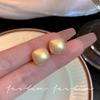Brincos de agulha de prata de pérola quadrada Brincos elegantes de nicho de luxo leve feminino Novos brincos simples de estilo ocidental para todos os jogos