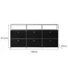 Móvel Modular Combinado Usm Armazenamento de Luxo Leve Aparador de Aço Inoxidável Armazenamento Gabinete de TV Gabinete de Sapatos Estilo Ins Armário Lateral de Armazenamento