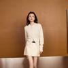 Cárdigan de Punto de Lana Entera Clásico Cómodo Vintage Otoño e Invierno Estilo Suave de un Solo Botón Chaqueta Corta Interior Exterior para Mujer