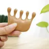 Peine de Masaje de Sándalo Amarillo para Meridianos de la Cabeza, Masaje de Puntos de Acupuntura, Universal para Todo el Cuerpo, Peine de Madera Maciza para Uso Doméstico, Portátil, Venta al por Mayor desde el Fabricante