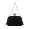 Design de Moda Estilo Hong Kong Bolsa de Festa Rígida Versátil Bolsa de Ombro Transversal Moda Feminina Formato de Lingote