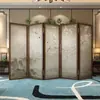 Biombo Estilo Chino para Sala de Estar y Dormitorio, Moderno Sencillo Entrada de Casa Madera Maciza Plegable Móvil