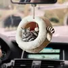 Decoración colgante para coche Globo Gato Colorido Interior del Coche Lindo Gato Coche Gatito Globo Gato Colgante Adorno