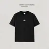 2026 Verão Nova Camiseta Simples de Manga Curta com Letras Masculina Gola Redonda Versátil Moda Casual Tendência Meia Manga ins