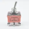 Interruptor de botão E-TEN1322 pé de parafuso vermelho interruptor basculante de seis pinos e três posições LIGA-DESLIGA-LIGA