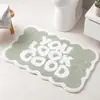Tapete de Chão Imitação de Caxemira, Tapete Absorvente Antiderrapante para Banheiro, Fácil de Cuidar, Tapete Decorativo para Quarto ao Lado da Cama, Atacado Transfronteiriço