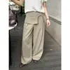 ICCIICC Otoño Nueva Moda Estilo Blogger Pantalones de Pierna Ancha Conjunto de Dos Piezas Pantalones Casuales para Mujer 2392