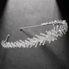 Tiara de Cabelo Atacado Estilo Europeu e Americano Laço Tiara de Noiva Casamento Festa de Formatura Tiara Brilhante Strass Espinha de Peixe Coroa