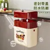 Lixeira Premium de Parede para Portas de Armário de Cozinha, Lixeira para Restos de Comida sem Dobrar, Cesto de Papel para Banheiro sem Furar