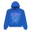 Modelo Nuevo 2026 en Stock Venta Caliente en Amazon Original Sp5Der Sudadera de Peso Pesado 450g con Telaraña para Hombre con Forro de Felpa